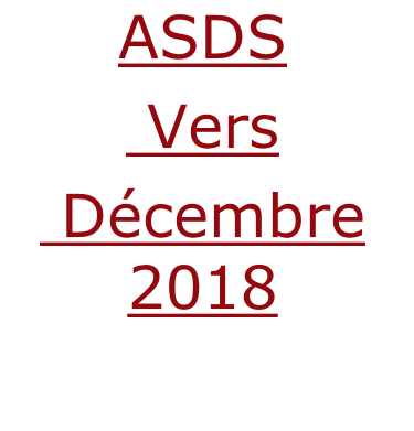 ASDS  Vers   Décembre 2018